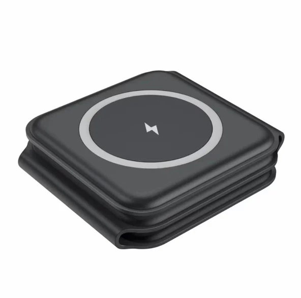 3 İn 1 MagSafe Wireless Charger Katlanabilir Kablosuz Şarj İstasyonu - 6