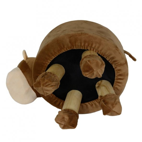 T. Concept  Hayvan (Köpek) Figürlü Çocuk Pufu, Lastikli Kılıflı, Yıkanabilir - 7