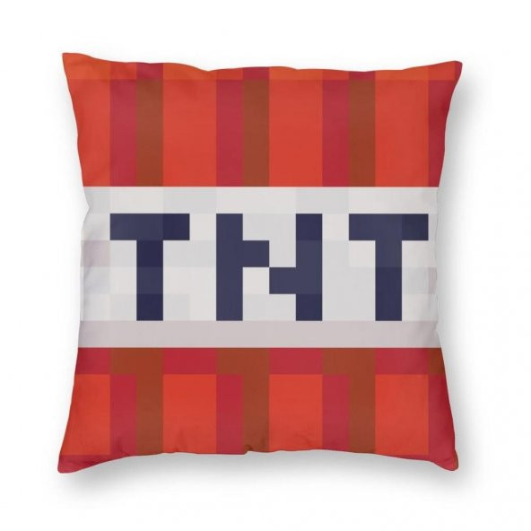 Minecraft TNT Pillow Yastık Peluş Oyuncak 45CM