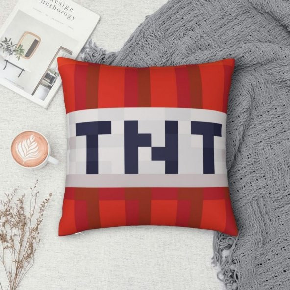 Minecraft TNT Pillow Yastık Peluş Oyuncak 45CM - 4