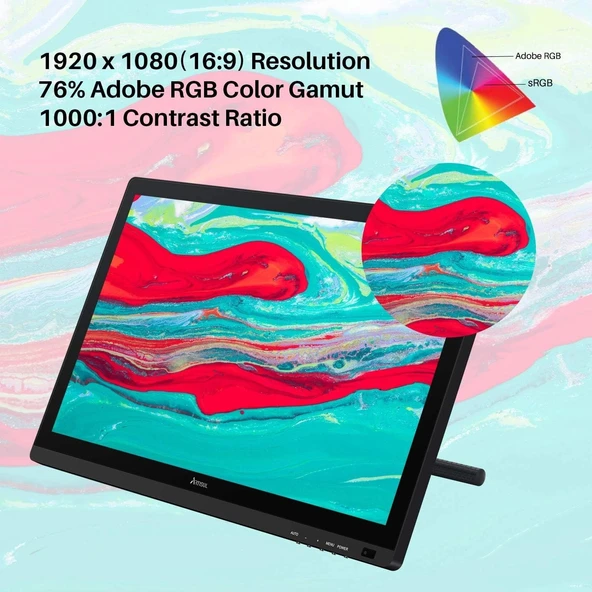 Artisul D22S 21.5 Inc Grafik Tablet, 1920x1080 FHD Grafik Çizim Monitörü - 3