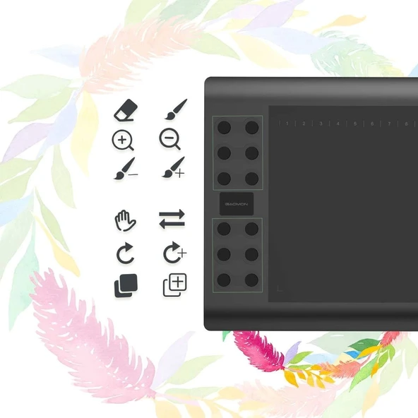 GAOMON M106K PRO 10 x 6.25 Grafik Çizim Tableti - 3