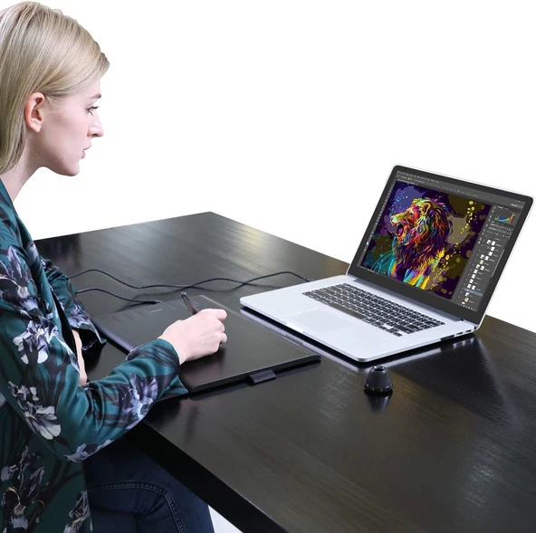 HUION Inspiroy H1060P Grafik Çizim Tableti - 4