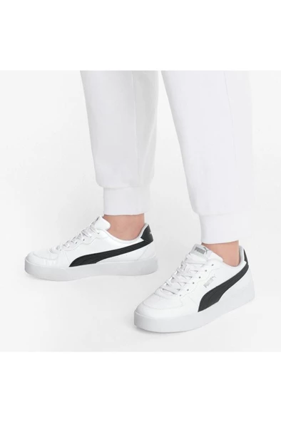 Puma 380147 04 Sky Clean Unisex Sneaker Ayakkabı Beyaz-Siyah 36-40