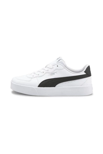 Puma 380147 04 Sky Clean Unisex Sneaker Ayakkabı Beyaz-Siyah 36-40 - 5