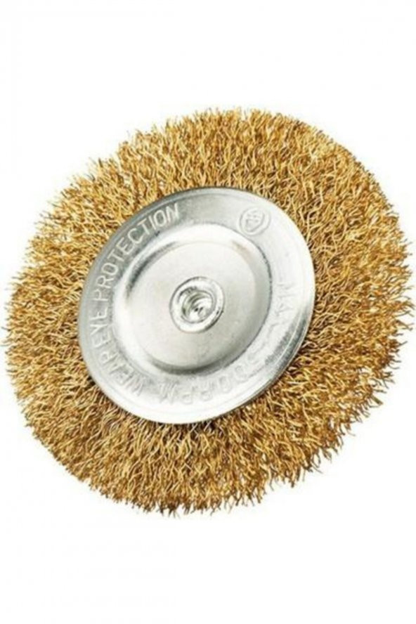 Pas Temizleme Matkap Uyumlu Pimli Daire Tel Fırça 75 mm - 2