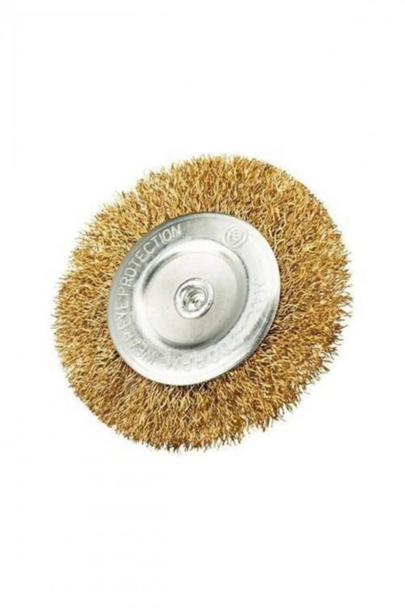 Pas Temizleme Matkap Uyumlu Pimli Daire Tel Fırça 75 mm - 2