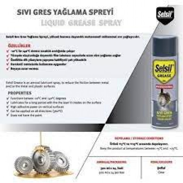Selsil Sıvı Gres Yağlama Spreyi 500 Ml - 3