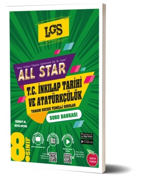 8.Sınıf All Star T.C. İnklap Tarihi Ve Atatürkçülük Soru Bankası ürün görseli 1