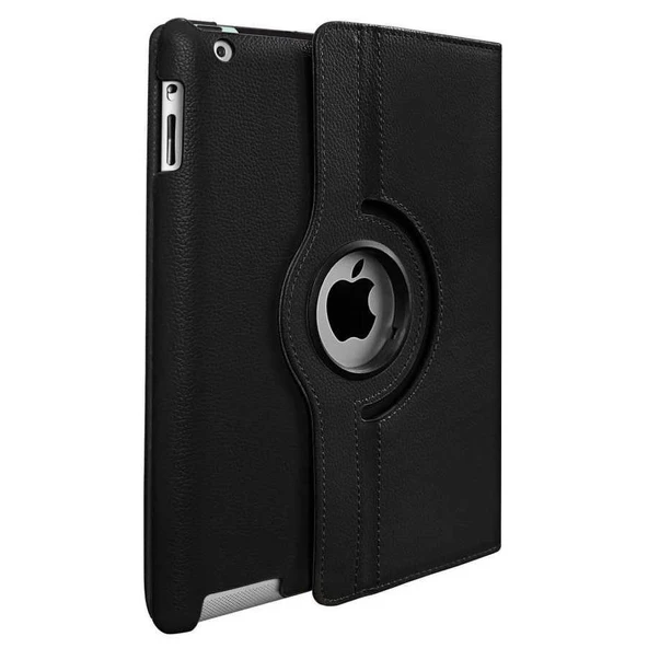 Smcase Apple iPad 9.7 2017 Kılıf 360 Dönebilen Koruma Kapaklı Standlı dn2