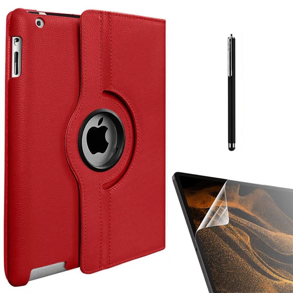 Smcase Apple iPad Mini 4 Kılıf 360 Dönebilen Koruma Kapaklı Standlı dn11 Nano Kalem - 4