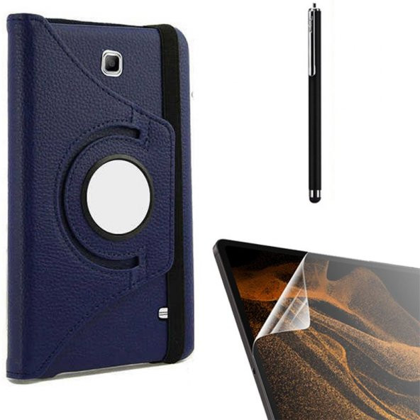 Smcase Samsung Galaxy Tab 4 7.0 T230 Kılıf 360 Dönebilen Koruma Kapaklı Standlı dn11  Nano  Kalem