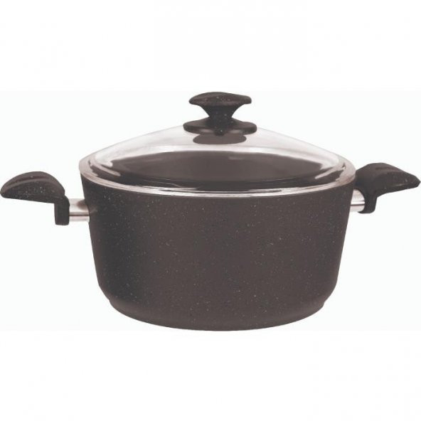 Remetta Granit Derin Tek Tencere 22 Cm-siyah