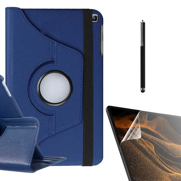 Smcase Samsung Galaxy Tab S6 Lite P610 Kılıf 360 Dönebilen Koruma Kapaklı Standlı dn22 Nano Kalem - 3