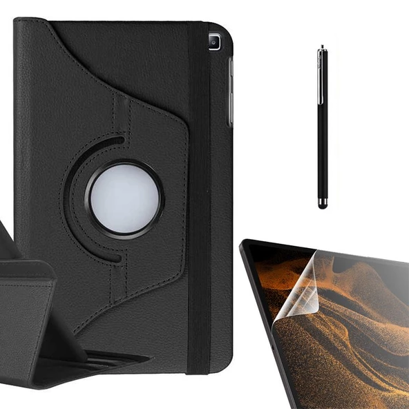 Smcase Samsung Galaxy Tab S6 Lite P610 Kılıf 360 Dönebilen Koruma Kapaklı Standlı dn22 Nano Kalem