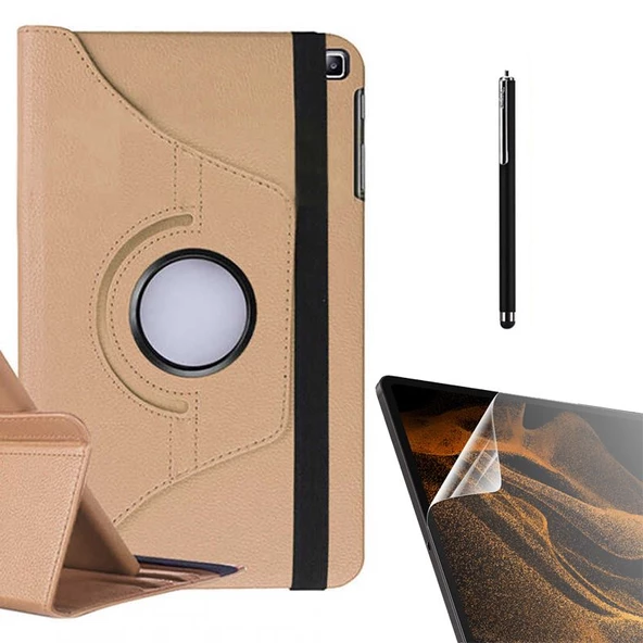 Smcase Samsung Galaxy Tab S6 Lite P610 Kılıf 360 Dönebilen Koruma Kapaklı Standlı dn22 Nano Kalem - 6