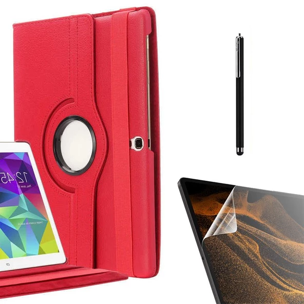 Smcase Samsung Galaxy Tab S3 9.7 T820 Kılıf 360 Dönebilen Koruma Kapaklı Standlı dn22 Nano Kalem - 3