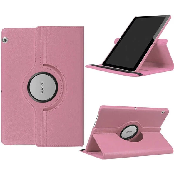 Smcase Huawei T3 10 inç Kılıf 360 Dönebilen Koruma Kapaklı Standlı dn2 - 7