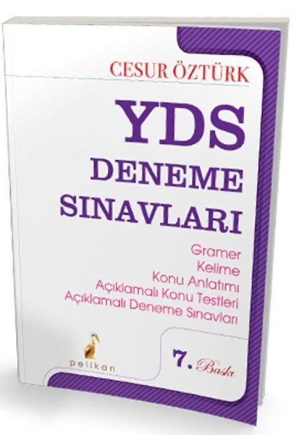 YDS Deneme Sınavı Pelikan Yayınları