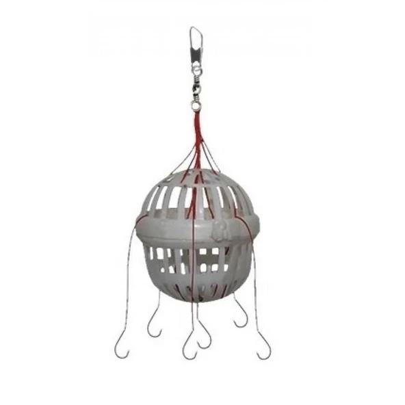 EFFE 6 İğneli 3ad Hazır Olta Takımı Plastik Kafes Yemlik