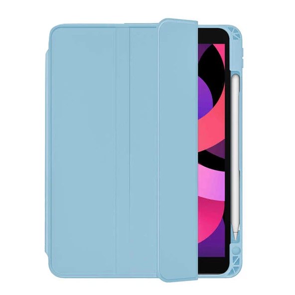 Smcase Apple iPad Pro 11 2021 3.Nesil Kılıf Standlı Kalem Bölmeli Arkası Şeffaf nt2 - 6