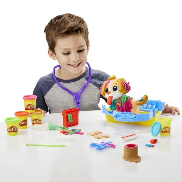 Hasbro Play Doh Veteriner Seti F3639,Veteriner Temalı Oyun Hamuru