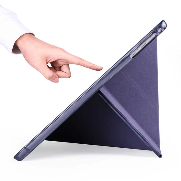 Smcase Apple iPad 9.7 2018 6.Nesil Kılıf Katlanabilir Standlı Pu Silikon tf1 - 2