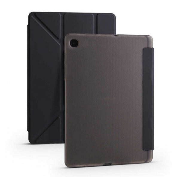 Smcase Samsung Galaxy Tab S6 Lite P610 Kılıf Katlanabilir Standlı Pu Silikon tf1