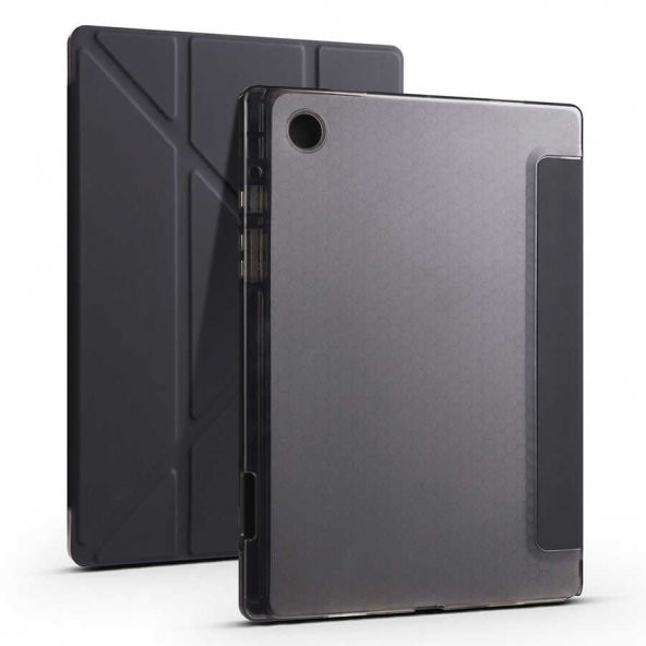 Smcase Samsung Galaxy Tab A8 10.5 SM X200 2021 Kılıf Katlanabilir Standlı Pu Silikon tf1