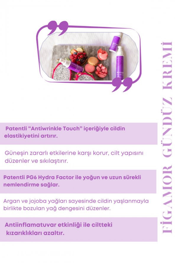 Figamor Yaşlanma & Kırışıklık Karşıtı Sıkılaştırıcı Gündüz Kremi 60 ml - 4