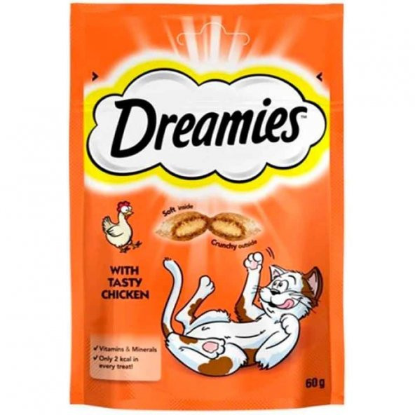 Dreamies Tavuklu Kedi Ödülü 60 Gr X 2 Adet