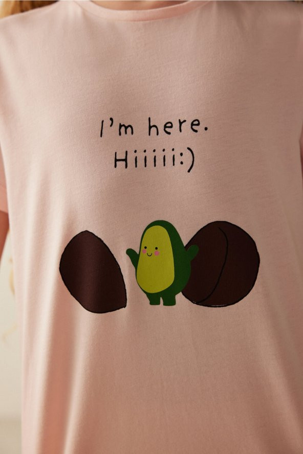 Penti Kız Çocuk Avokado Baskılı Pijama Takımı - 2