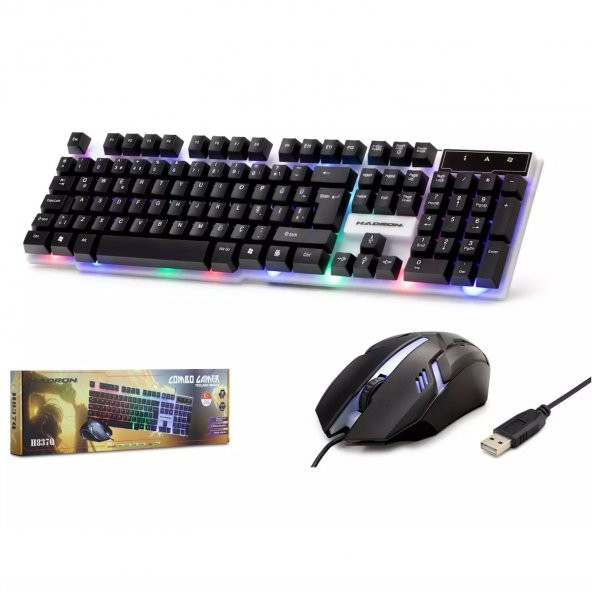 Hadron H837Q Rbg Ledli· Q Klavye Mouse Oyuncu Set