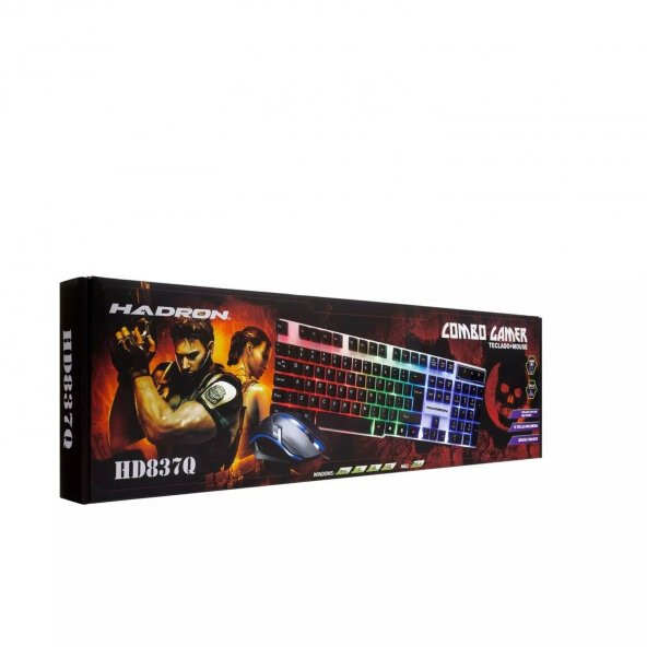 Hadron H837Q Rbg Ledli· Q Klavye Mouse Oyuncu Set - 4