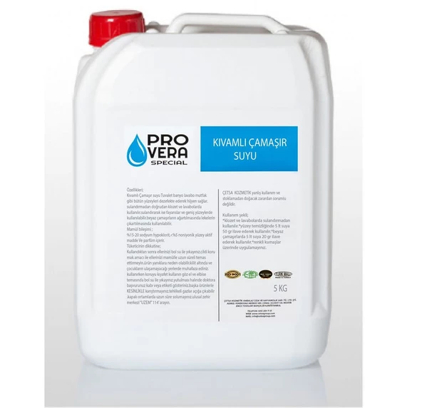 YOĞUN ÇAMAŞIR SUYU 5 LT P