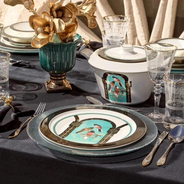 Schafer Tılsım Dreamy Yemek Takımı 60 Parça-Siyah - 6