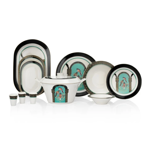 Schafer Tılsım Dreamy Yemek Takımı 60 Parça-Siyah - 9