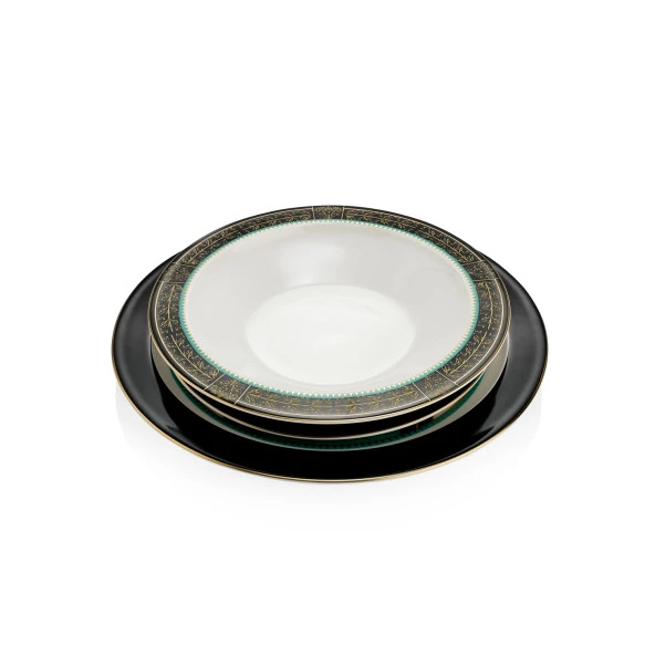 Schafer Tılsım Dreamy Yemek Takımı 60 Parça-Siyah - 11