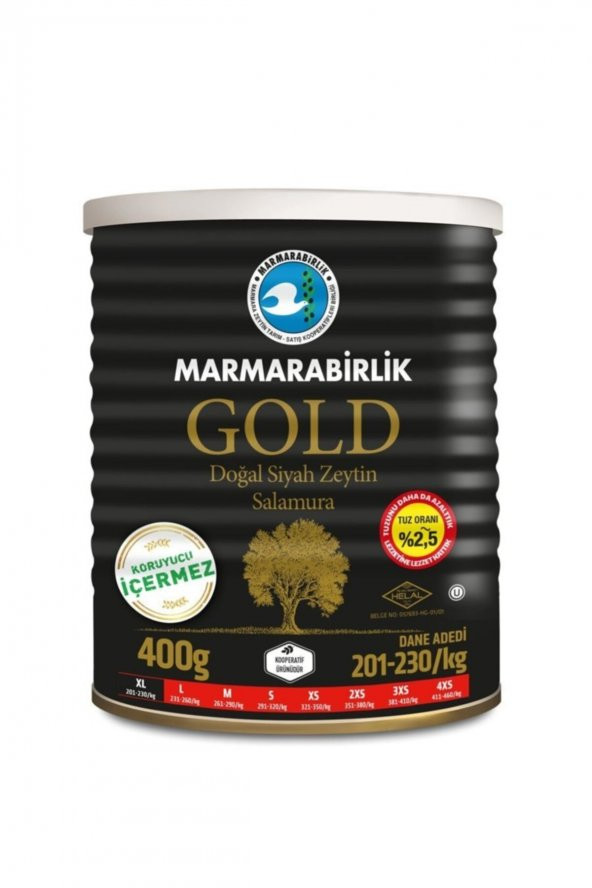 MarmaraBirlik   Gold Siyah Zeytin 400 gr