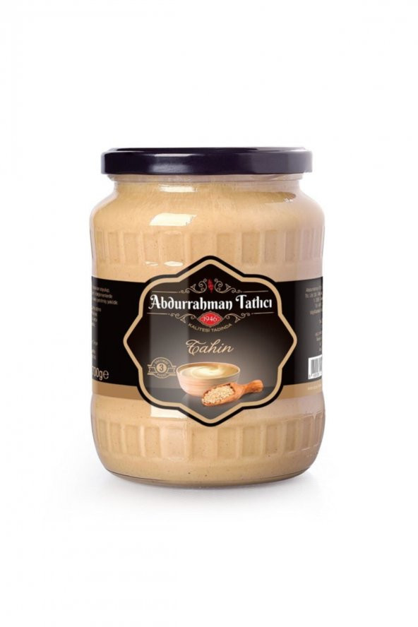 Abdurrahman Tatlıcı   Cam Kavanoz Tahin 700 Gr
