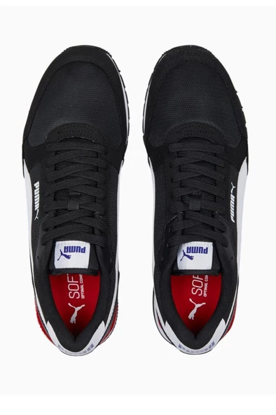 Puma ST Runner v3 Mesh Unisex Sneaker Ayakkabı Siyah Beyaz 36-40 - Resim 2