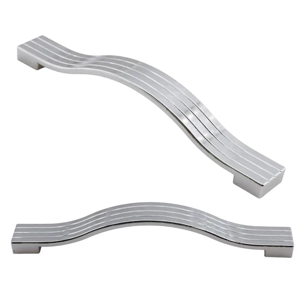 Akasya Metal Mobilya Mutfak Dolabı Çekmece Kapı Dolap Kapak Kulpu Kulpları Kulbu Krom 128 Mm Kulp - 4