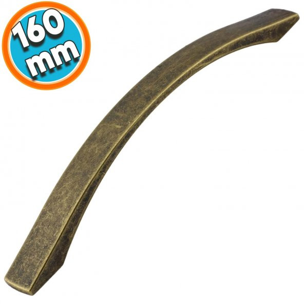 Mobilya Mutfak Dolabı Çekmece Dolap Kapak Kulpu Kulbu Antik Sarı 160 mm Metal Kulp ürün görseli