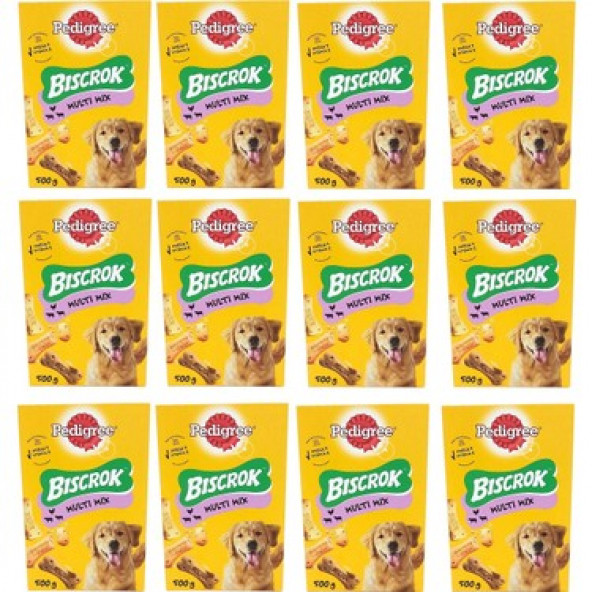 Pedigree Biscrok 12 x 500 gr Köpek Bisküvisi