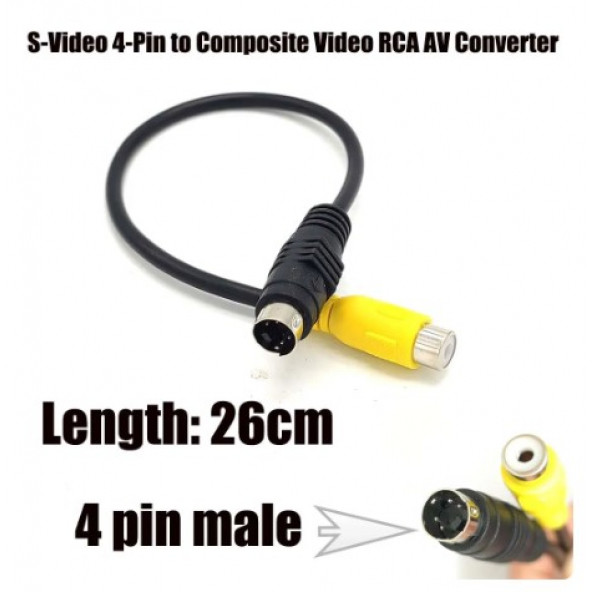 S-Video to Dişi RCA Kablo - 4