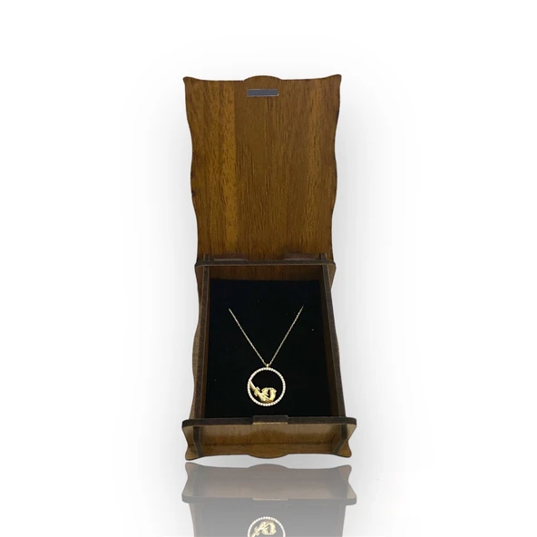 Ayak İzi Altın Kolye - Resim 2