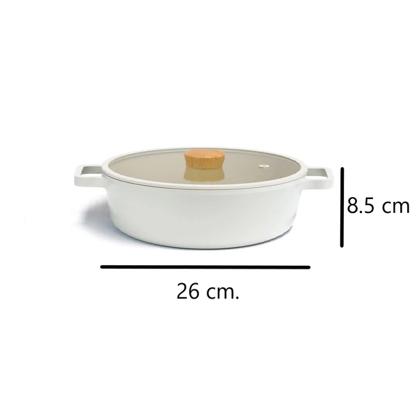 Fika Bej Sığ Tencere 26 cm.