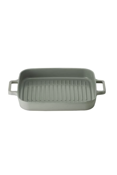 Fika Dikdörtgen Grill Tava 28 cm. Gri