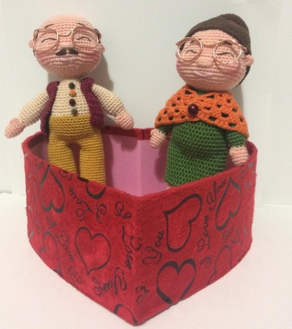 Tonton Dede ve Nine Amigurumi Organik Oyuncak - 1