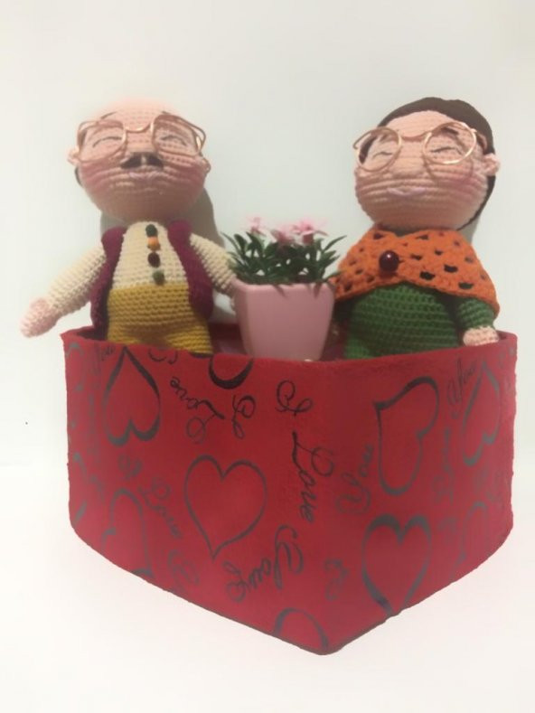 Tonton Dede ve Nine Amigurumi Organik Oyuncak - 2